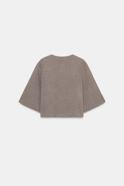 COVERED BUTTON KNIT CARDIGAN - Zara фото 7