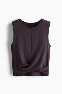 Top de deporte con detalle cruzado Slim Fit