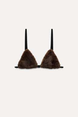 LIMITED EDITION FAUX FUR BRALETTE - Zara фото 2