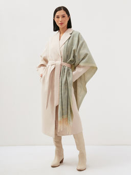 В составе шерсть. Большой теплый двусторонний палантин - Tantino фото 3