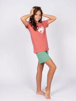 Пижама для девочки (футболка+шорты) 91273 Lets go - Let's go фото 7
