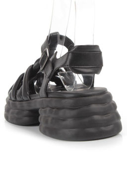 08-PEAG48-1 BLACK Босоножки женские (натуральная кожа) - Фабричный китай фото 5