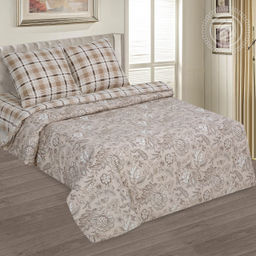 Постельное белье Ода (поплин DE LUXE) 2 сп. с Евро/Пододеяльник: 1 шт. - 215*175; Простыня: 1 шт. - 215*240; Наволочка: 2 шт. - 70*70; DE LUXE