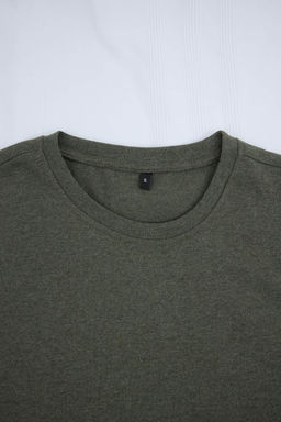 Haki Regular/Normal Kesim Alt Cizgili Orme Pijama Tak?m? TMNSS26PT00036