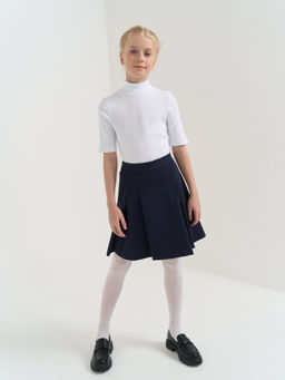 Юбка со складками Синяя 7+ - Bungly фото 7