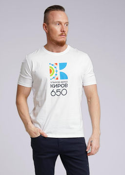 CLE Футболка муж. 600351/650кд. белый/синий