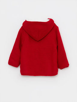 Kap??onlu Uzun Kollu Basic K?z Bebek Triko H?rka - Waikiki фото 2