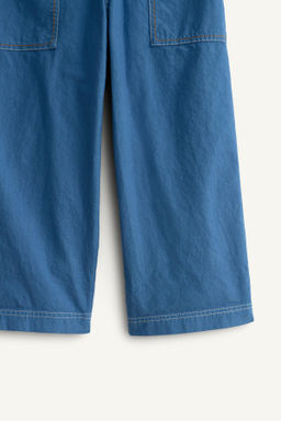 PANTAL?N BOLSILLOS PESPUNTES CONTRASTE LIMITED EDITION / Azul / ?ndigo - Zara фото 8