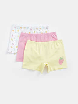 Bask?l? K?z ?ocuk Boxer 3l?