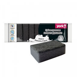 Губки для посуды Графит Джамбо 10шт YORK арт. 030260