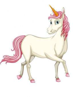 Алмазная мозаика без подрамника "Белый единорог", 15х20 см