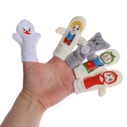 Пальчиковый театр «Гуси-лебеди», набор: 5 персонажей, сценарий