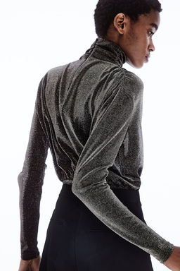 Body drapeado con brillo - H&m фото 3