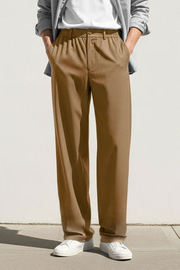 TRENDYOL MAN Siyah Wide Leg Bol Kumas Baggy Pantolon TMNSS23PL00039 - Trendyolmilla фото 6