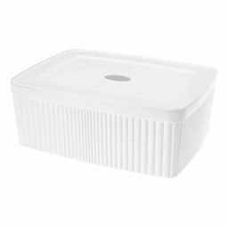 КОРОБКА С КРЫШКОЙ VELVET, 295х225х110 ММ, 6,55Л (белый) - Econova фото 3