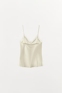 TOP SEDA 100% PUNTILLA / Crudo