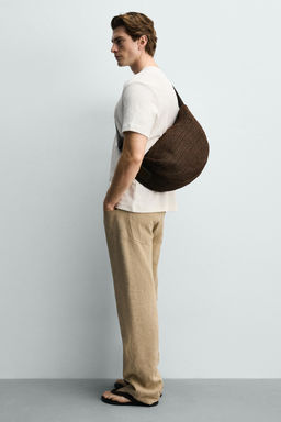 BOLSO DE HOMBRO TRENZADO / Marr?n - Zara фото 6