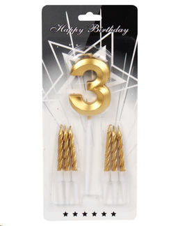 Свеча Цифра+свечи набор / KL-29 Тройка /уп 25/600/ 746703