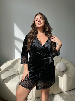 Халат Королева_405/черный