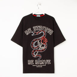 Футболка мужская KAFTAN «Be strong», черный, р. 54