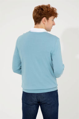 U. S. Polo Assn / Мужской синий базовый свитер - U.s. polo assn фото 11