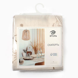 Скатерть «Этель» Flower herbarium, 110×146 см, 100% хлопок, репс 210 г/м²