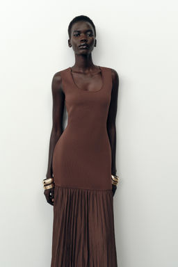 CONTRAST KNIT DRESS - Zara фото 2