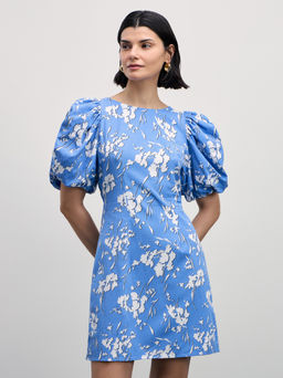 Короткое платье с объемными рукавами / Zarina фото 2