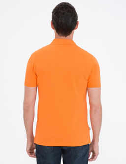Turuncu Slim Fit Basic Ti__rt