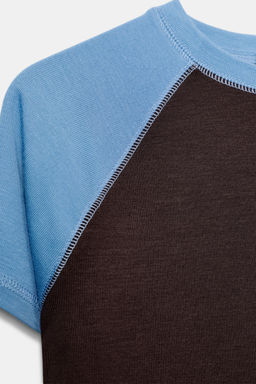 SHORT SLEEVE RAGLAN T-SHIRT - Zara фото 12