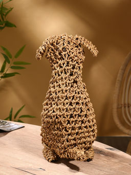 Сувенир плетёный «Собака», 45×28×46х см, сиграсс, светлый