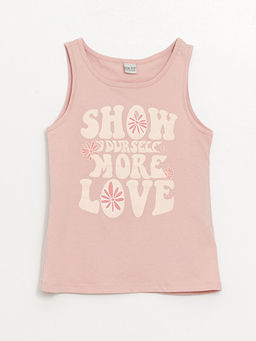 Bisiklet Yaka Bask?l? K?z ?ocuk Atlet