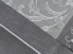 0с34 ЯК Скатерть 178*178 "Волшебница" цв. серый/черный