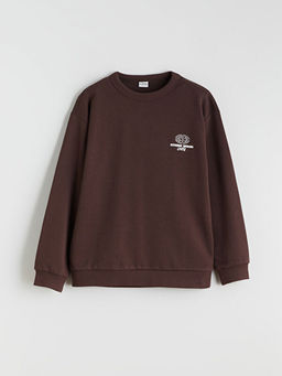 Bisiklet Yaka Erkek ?ocuk Sweatshirt