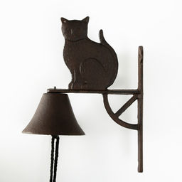 Колокол сувенирный чугун Котик 18х10х25 см - Simaland фото 2