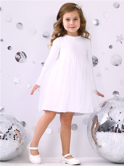 Платье Апрель из хлопка с лайкрой белое фото 9