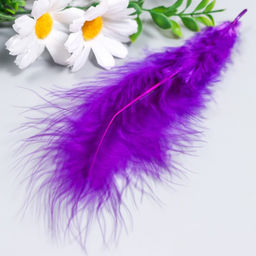 Перья декоративные индейки «Рукоделие», ассорти 4, 20 шт., длина пера 13-16 см