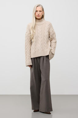 ЕВ 30262/ш/св.бежевый меланж джемпер жен