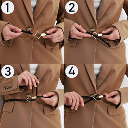 Ремень женский, ширина 1 см, пряжка металл, цвет чёрный - Simaland фото 4