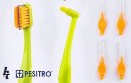 Зубная щетка PESITRO CLASSIC в блистере (щетина: нейлон, средняя жесткость, d 0.18mm, 2900 щетинок)  фото 32