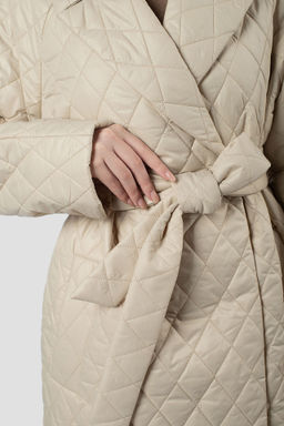 01-12195 Пальто женское демисезонное (пояс) - El podio фото 6