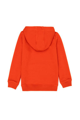U. S. Polo Assn Детская оранжевая базовая толстовка с капюшоном - U.s. polo assn фото 2
