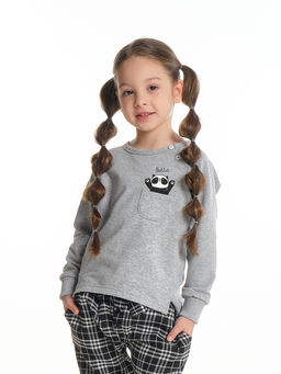 Толстовка для девочки UD 6914 серый - Mini maxi фото 6
