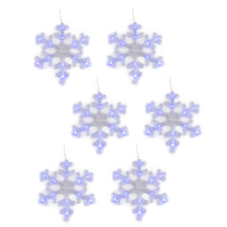 ULD-E1503-072/DTA BLUE IP20 SNOWFLAKES-3 Занавес фигурный светодиодный, 1,5х0,3м. 72 светодиода. Синий свет. Провод прозрачный. TM Uniel