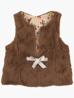 Жилетка для малышей UD 2165 коричневый - Mini maxi фото 3