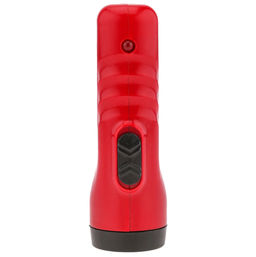 Фонарь ручной 10,7х3,4х3,8см, 2 режима свечения: максимальный; боковой на панеле корпуса, две светодиодные лампы 1Вт/COB, встроенный аккумулятор емкостью 800 мАч, пластиковый корпус, цвет - красно-черный, с USB зарядкой, USB-кабель длиной 28см в комп - Домашняя мода фото 3