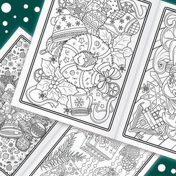 Раскраска новогодняя Арт терапия, 32 картинки, 20 ? 28, формат А4 - Буква-Ленд фото 5