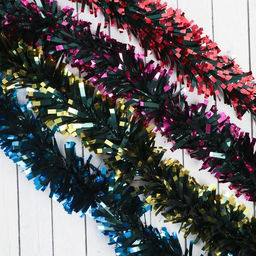 Цена за 10 шт. Мишура Магия d-8 см 200 см, микс