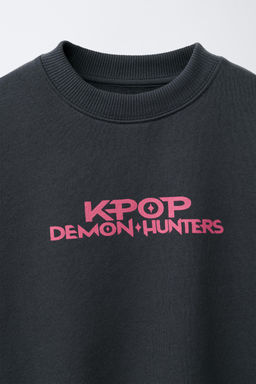 KPOP DEMON HUNTERS NETFLIX PRINTED SWEATSHIRT - Zara фото 8