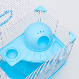 Клетка для грызунов укомплектованная, 27 х 19 х 28 см, голубая - Пижон фото 8